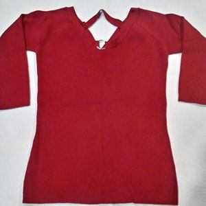 Red Top with Silver Ring by TAKEOUT   Medium